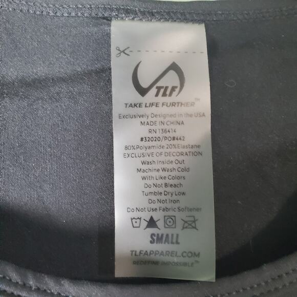 TLF Womens Black Techne Long Sleeve Top Size Small - Picture 3 of 5